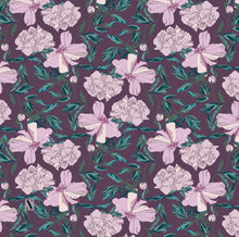 Load image into Gallery viewer, Plum Floral Tichels (Square w/ Grip + Pretied w/ Grip)*