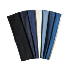 Load image into Gallery viewer, Denim Stretch Headbands (Standard qWidth + Skinny Width)q