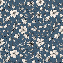 Load image into Gallery viewer, Dusty Blue Floral Tichels (Square w/ grip + Pretied w/ grip)*