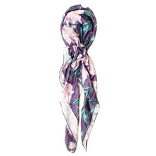 Load image into Gallery viewer, Plum Floral Tichels (Square w/ Grip + Pretied w/ Grip)*