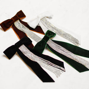 Dangling Crystal Bows (More Colors)*