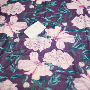 Plum Floral Tichels (Square w/ Grip + Pretied w/ Grip)*